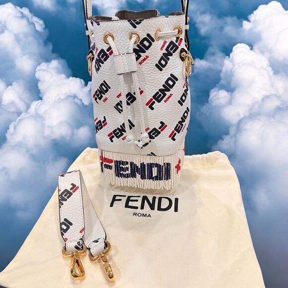 Fendi
x Fila Mania Mini Mon Tresor Bucket Bag - Picture 4 of 15